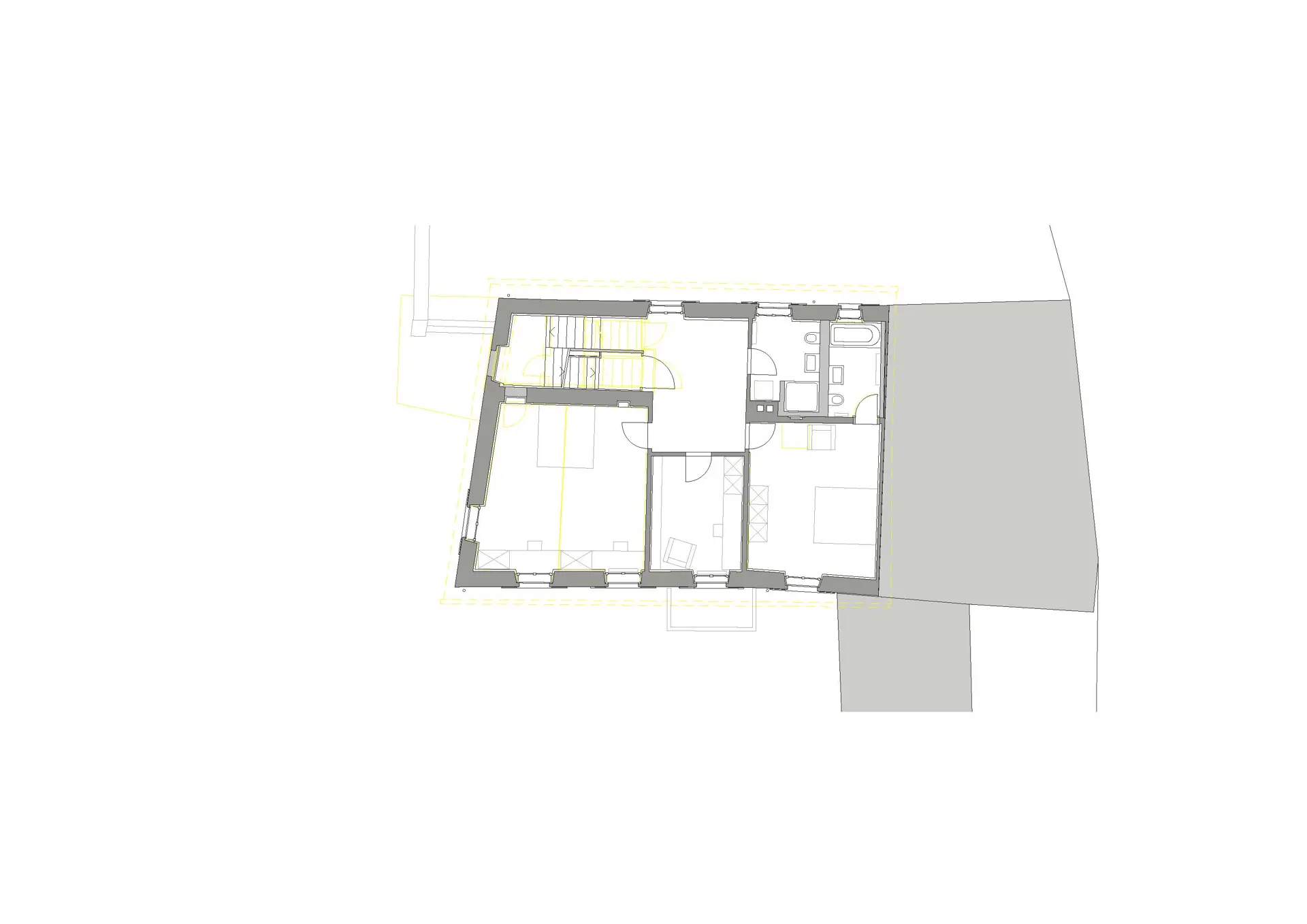 27_Umbau_Wohnhaus Ausserdorf Fläsch_Grundriss 2. Obergeschoss